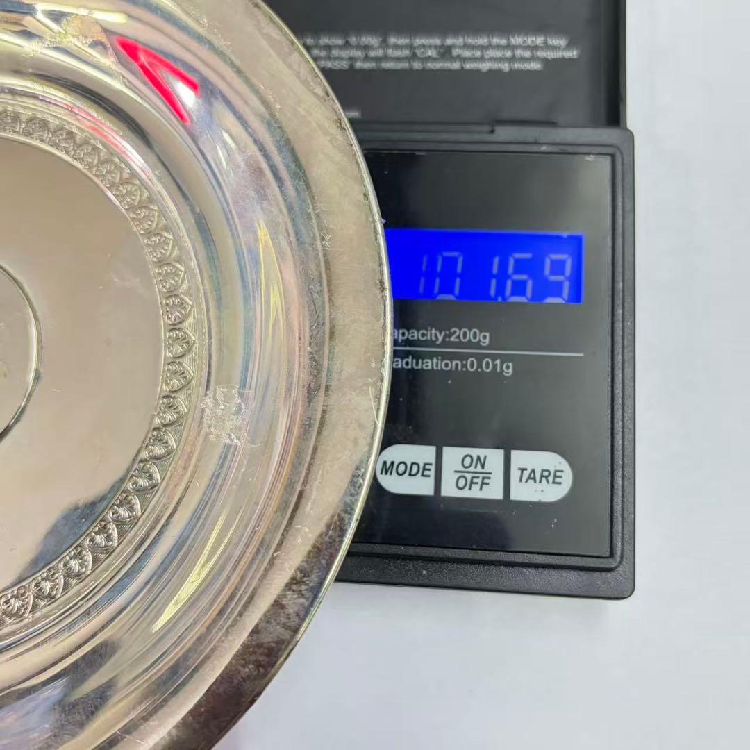 アンティーク オスマン帝国 銀貨  銀皿 銀プレート 総重量約101g