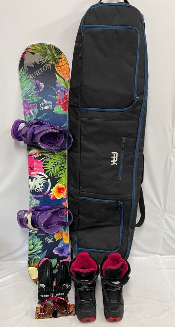 NEVERSUMMER ONYX 144cm バートンスノーボード　６点セット