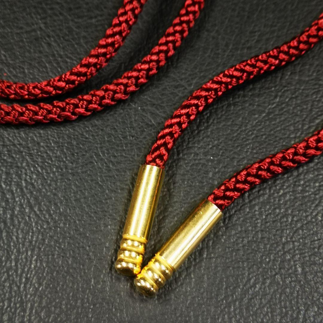 船越春秀 作 蘭陵王之面 ループタイ 伊勢神宮神楽面 銅打出彫金 金銀彩