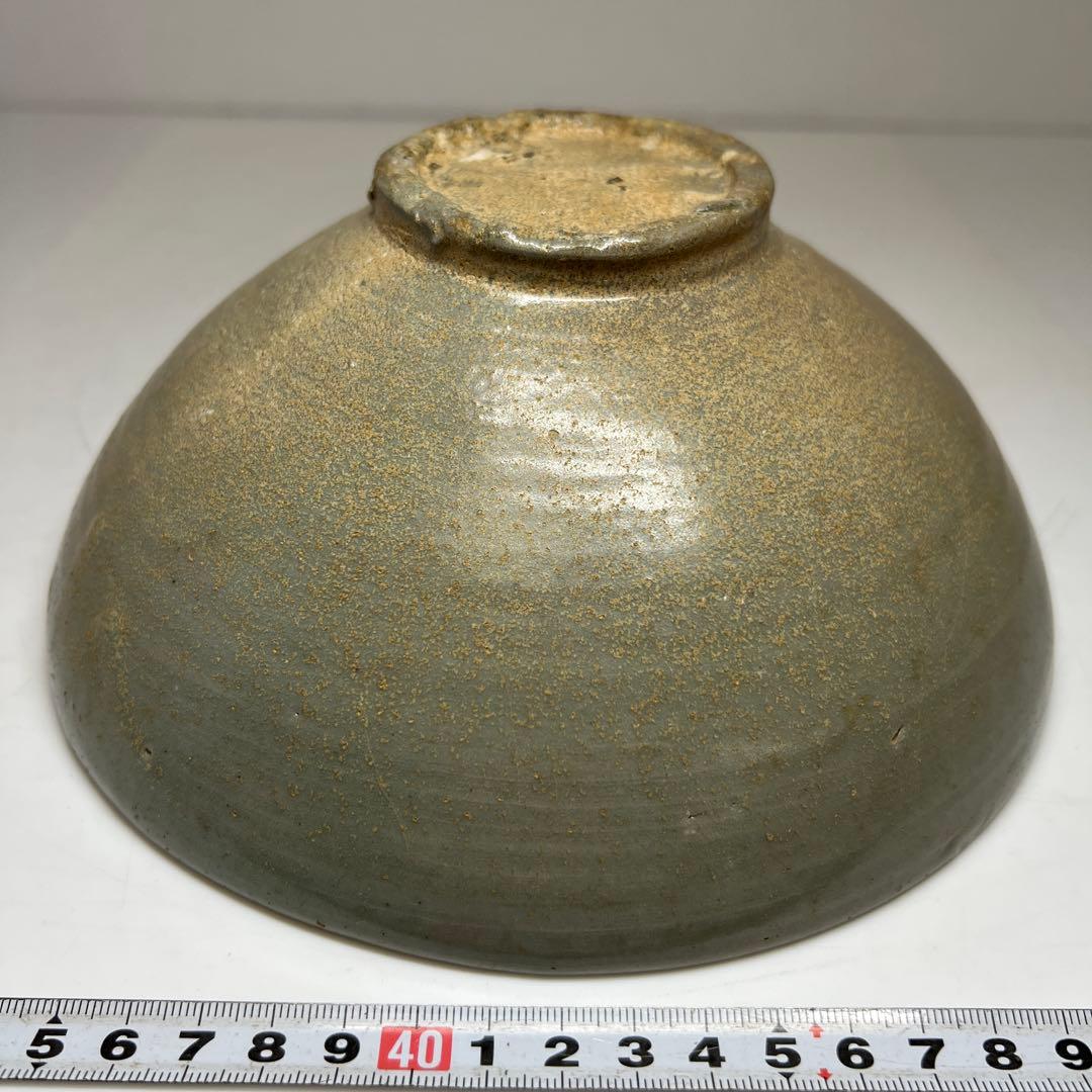 高麗青磁　大鉢　木箱付　直径約20.5㎝ 東Y7-0527①