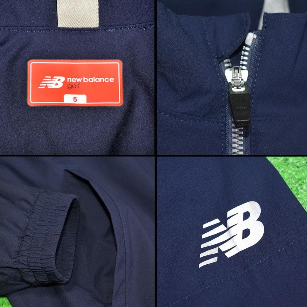 ニューバランス/ゴルフ 防風ジャケット【ネイビー/L】美品！