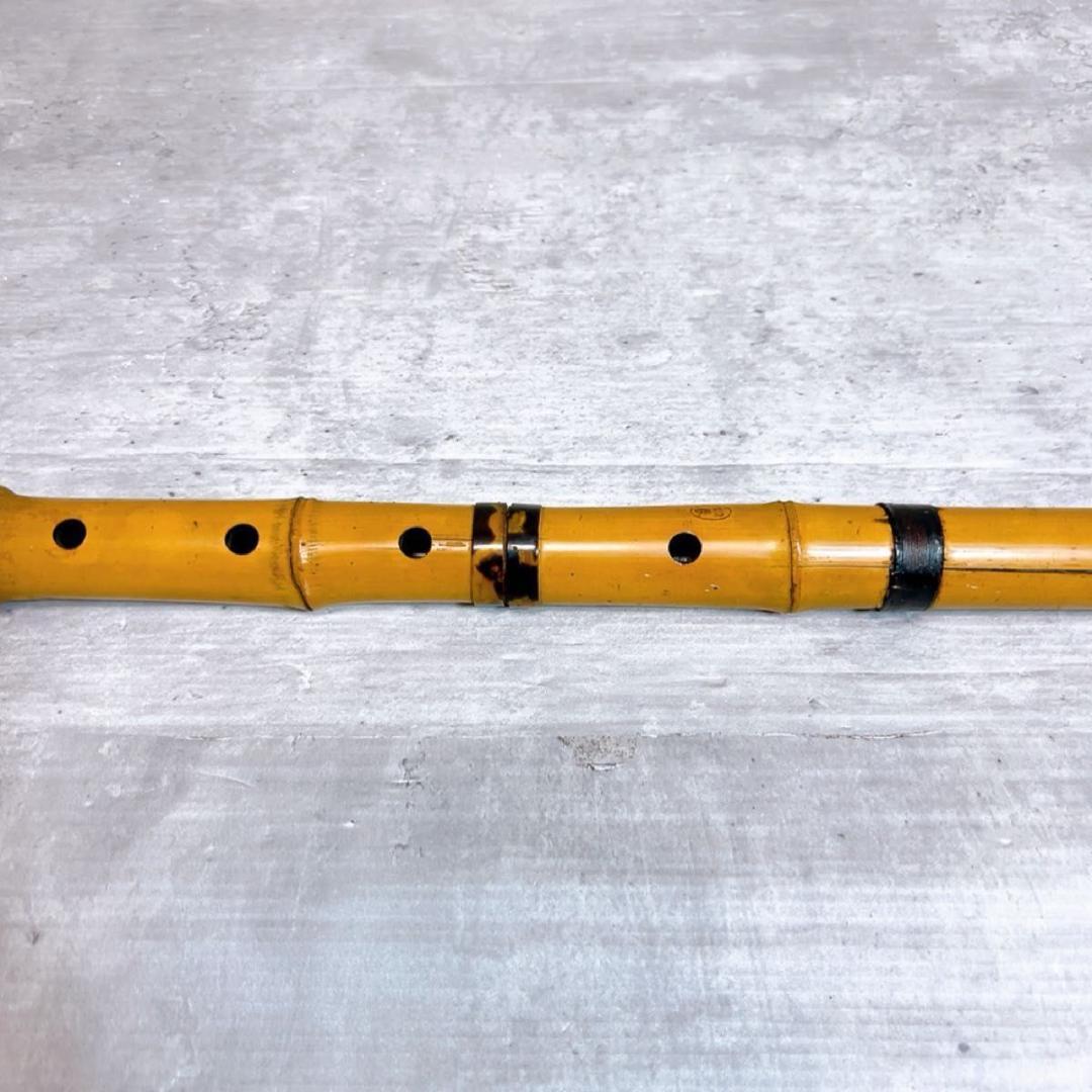 尺八 和楽器　如春　1尺8寸　中継ぎ鼈甲　べっこう