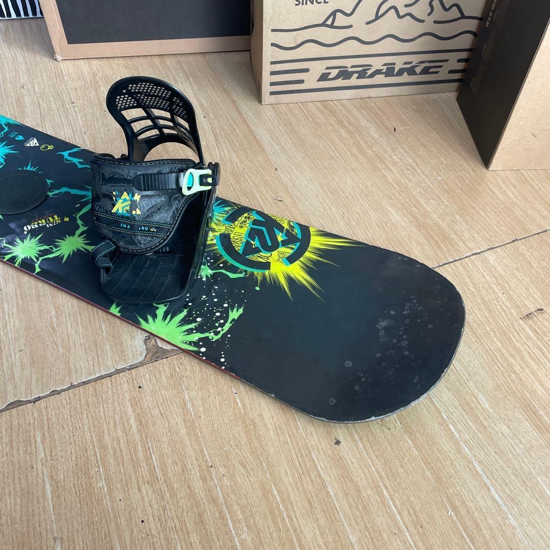 K2　ミニターボ　キッズスノーボードセット　バイン付4点セット　120㎝