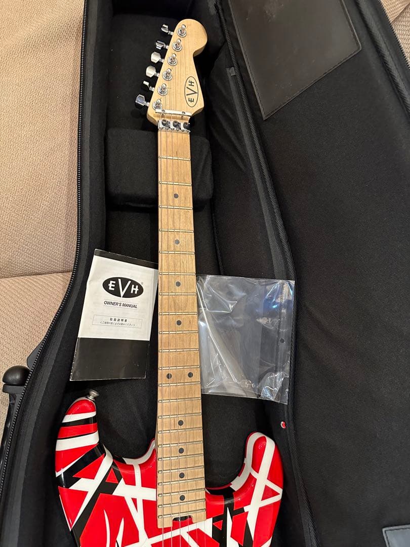 依頼者専用EVH Striped Red with Black Stripe