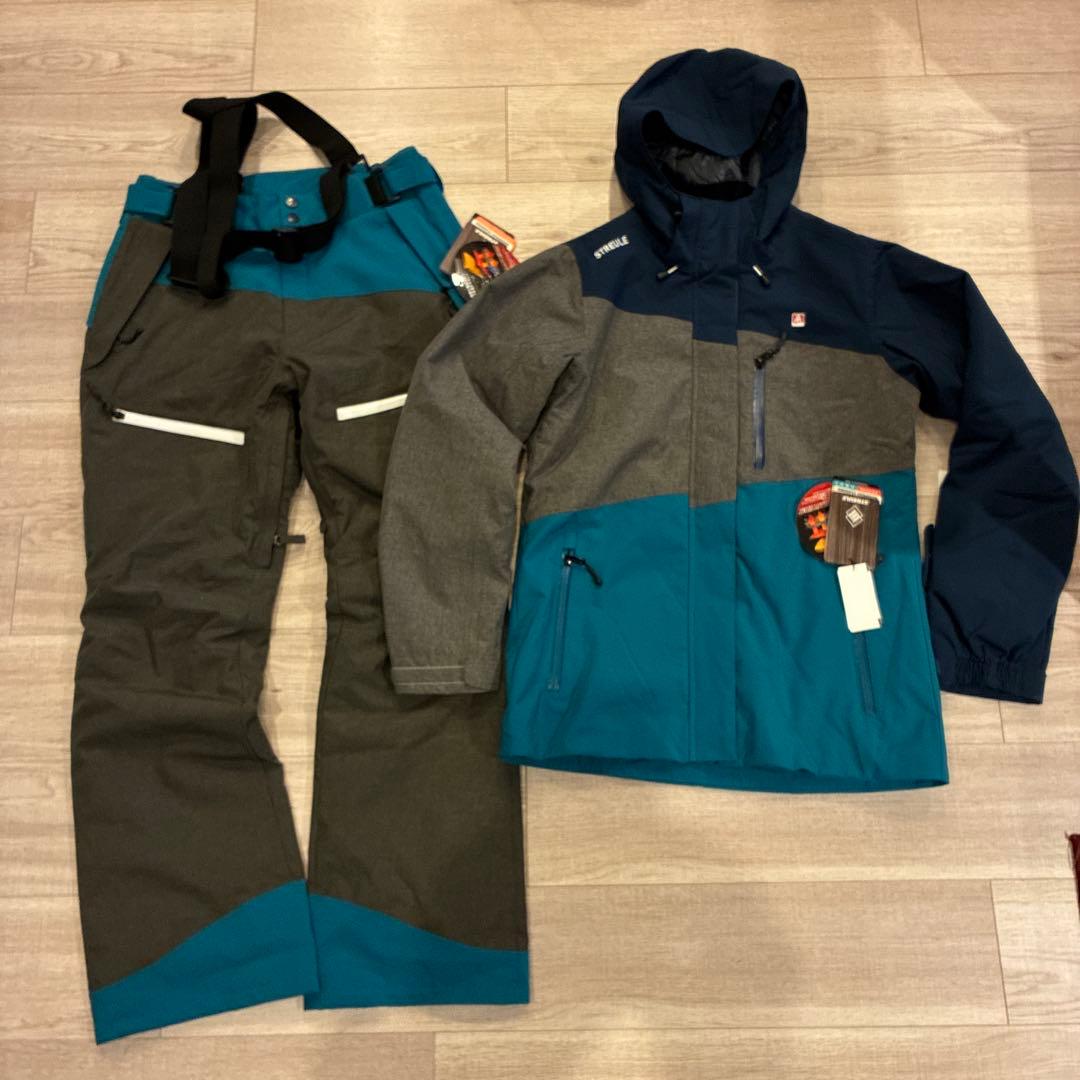 未使用 streule スキーウェア スノボードウェア 上下セット L