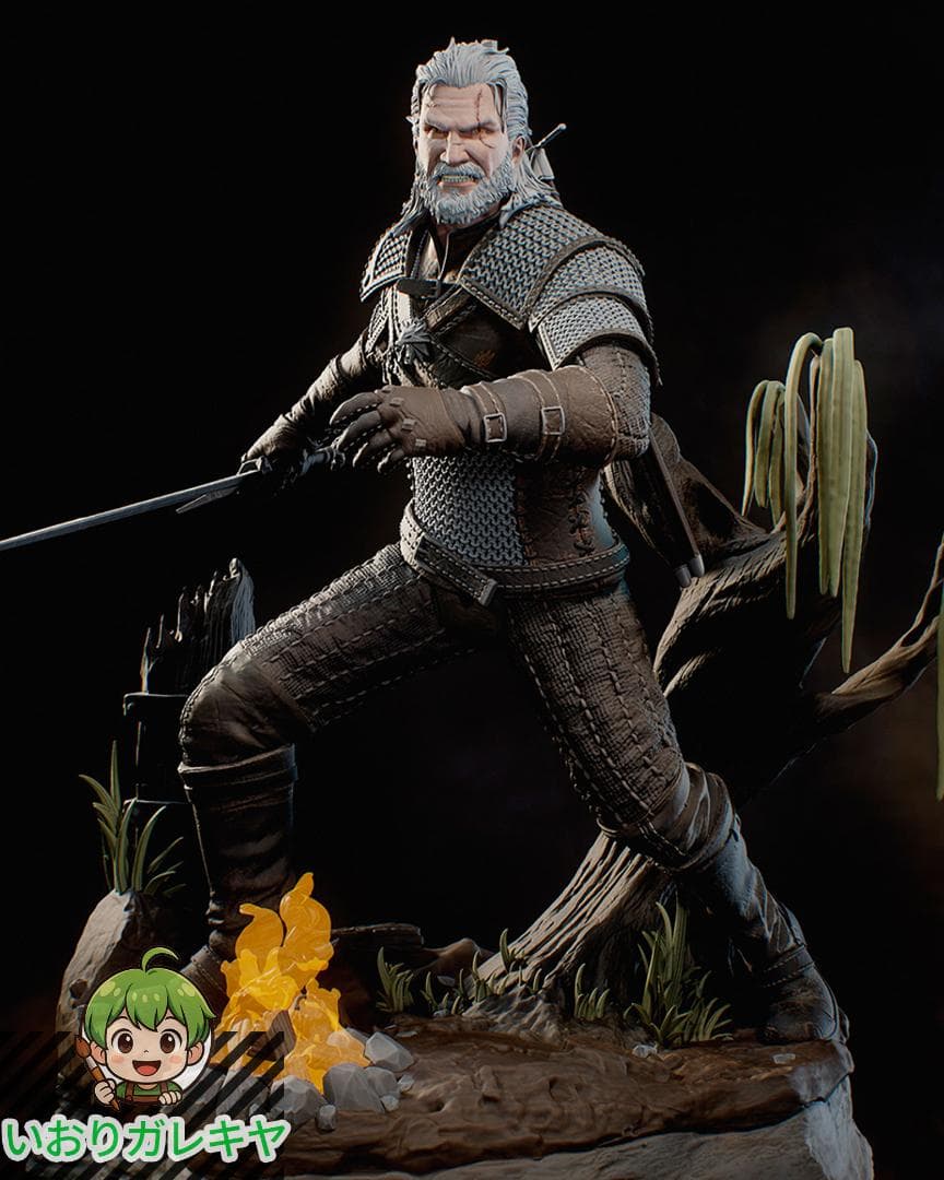 1/10　未塗装 未組立　フィギュア　ガレージキット　ゲラルト　ウィッチャー