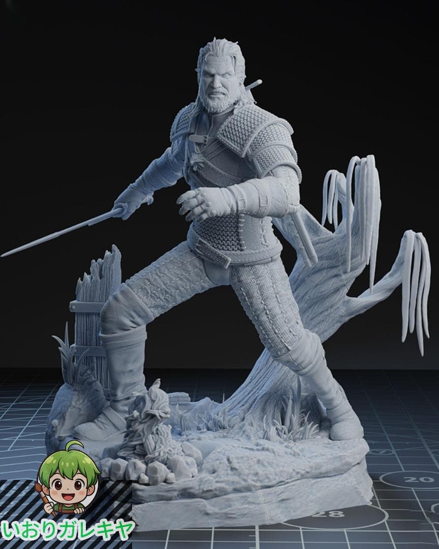 1/10　未塗装 未組立　フィギュア　ガレージキット　ゲラルト　ウィッチャー