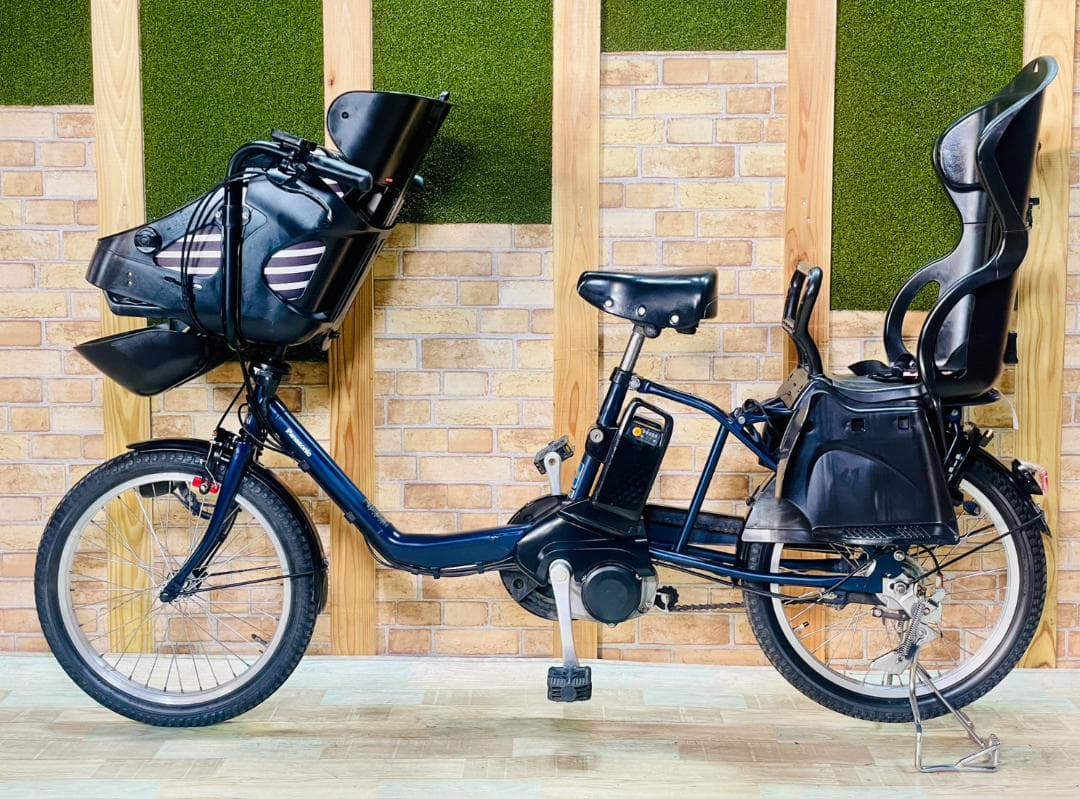 2018ネイビー 超大容量 パナソニック 子供乗せ電動アシスト自転車 H3328