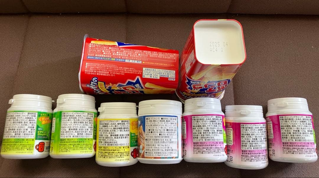 即席麺とスナック菓子のセット