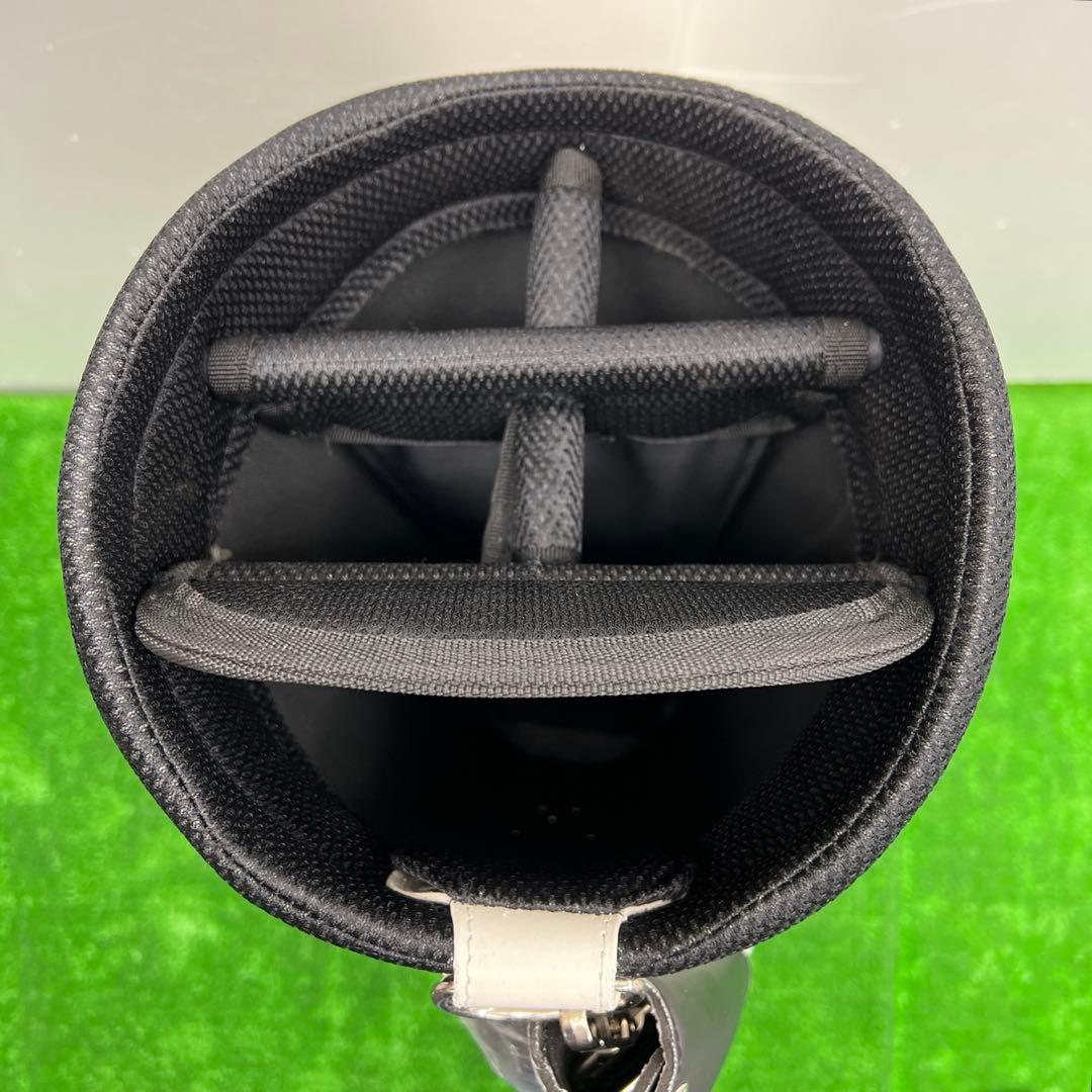 HEXUS ポーチ付き　ゴルフバック　ヘクサス　ホワイト　メンズ　9インチ