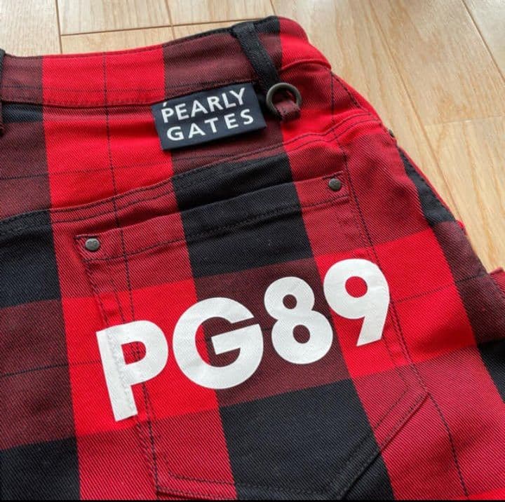 ◆PEARLY GATES　パーリーゲイツ ブロックチェック　スカート◆