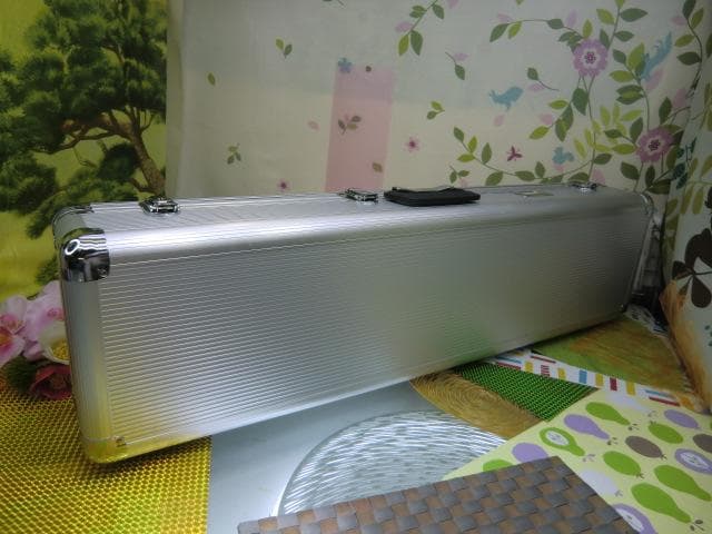 新品未使用(送料無料)13.000円　沖縄三線専用　二丁入アルミハードケース