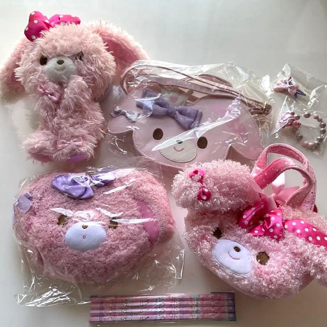 【レア】サンリオ　ぼんぼんりぼん　 7点セット　ぬいぐるみ　バック