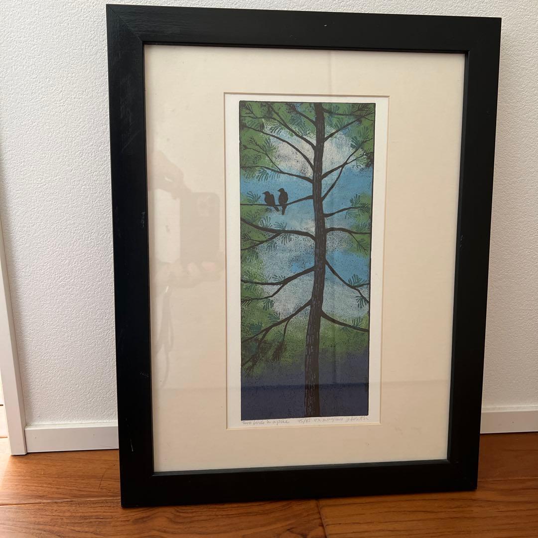 アメリカ東海岸で購入＊JAN HEATHの自然をモチーフにしたアート＊2点