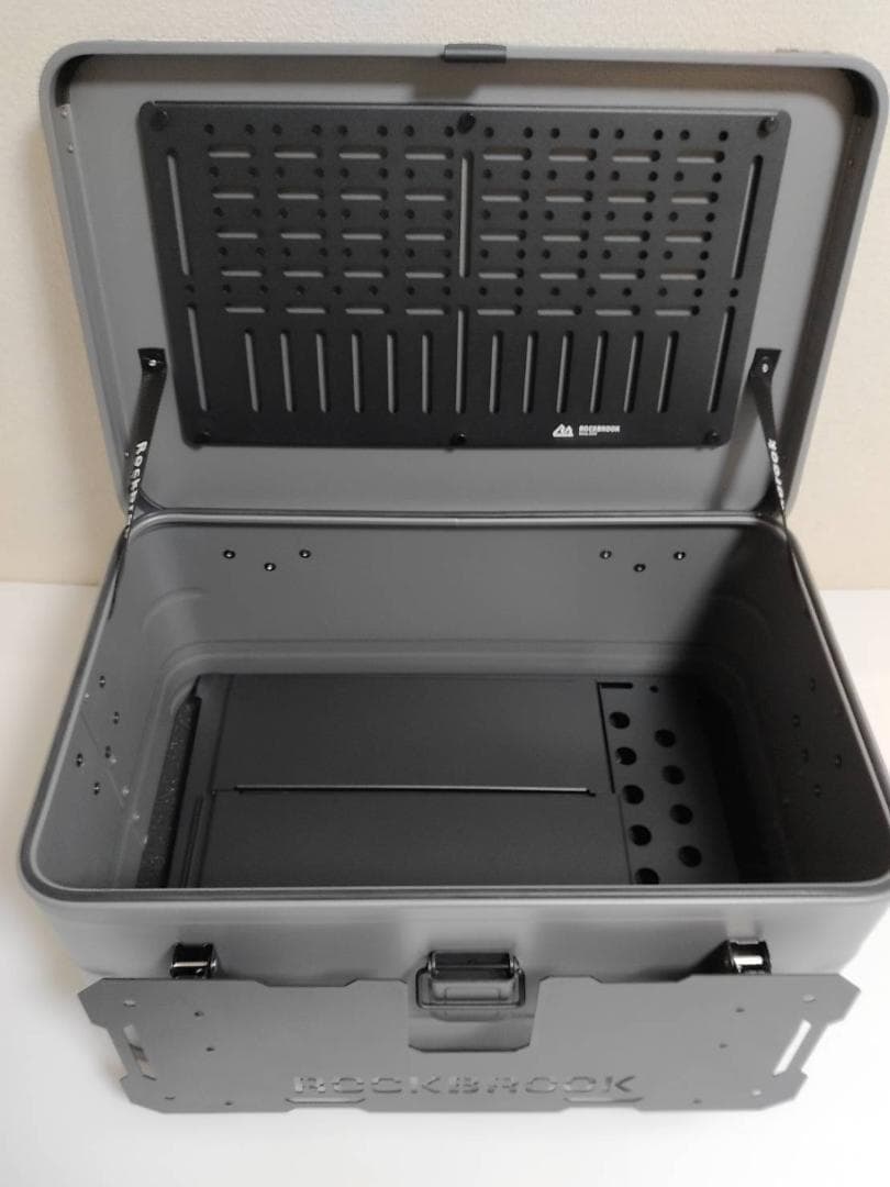 新品送料込み　50L アルミコンテナ　フルカスタム　アッシュ　キャンプ