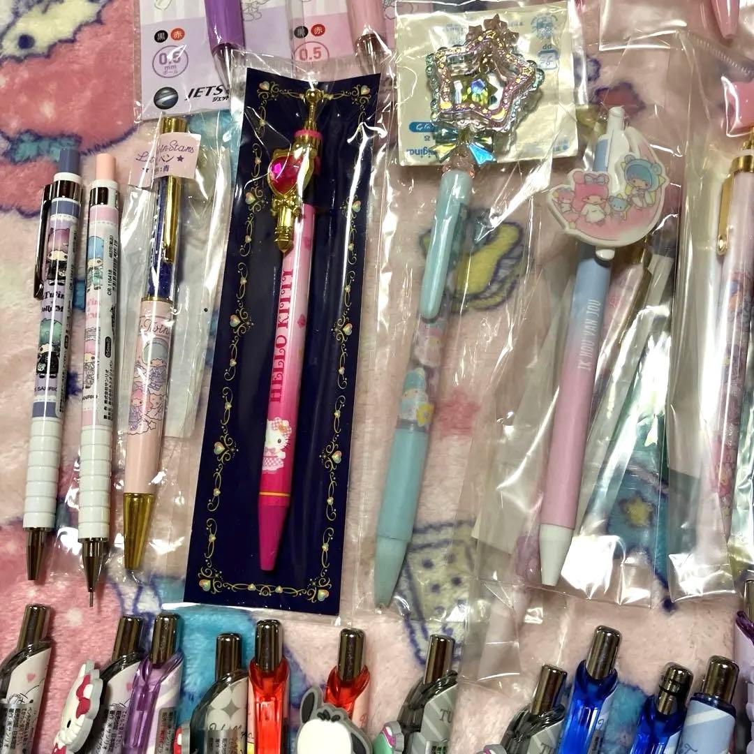 サンリオ ボールペン シャーペン 約67本 ★キキララ多め 収納ケース レアあり