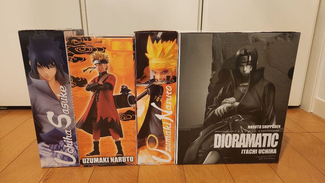 ナルト　サスケ　イタチ　一番くじ　フィギュア４体セット