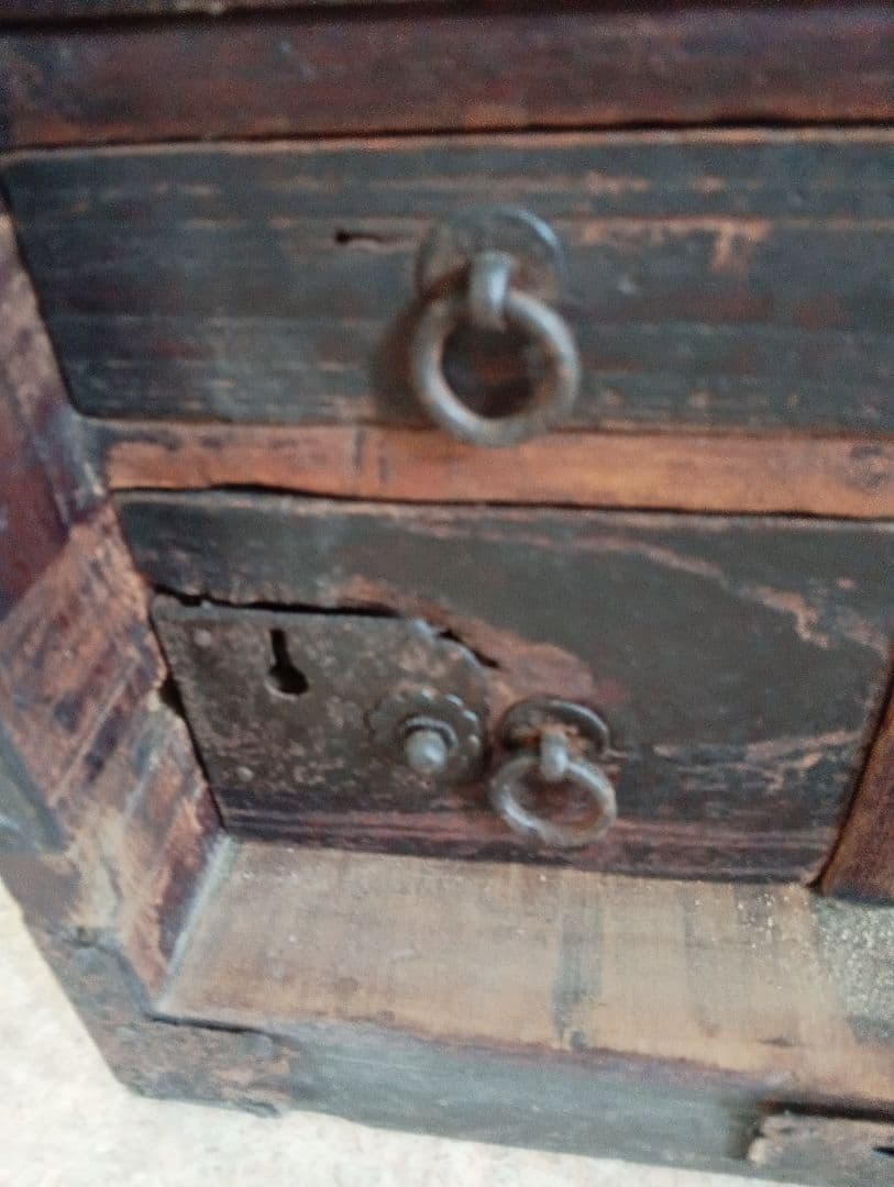 船箪笥 小タンス 和箪笥 小引出 古民家 インテリア 木製 家具 金庫 小物入