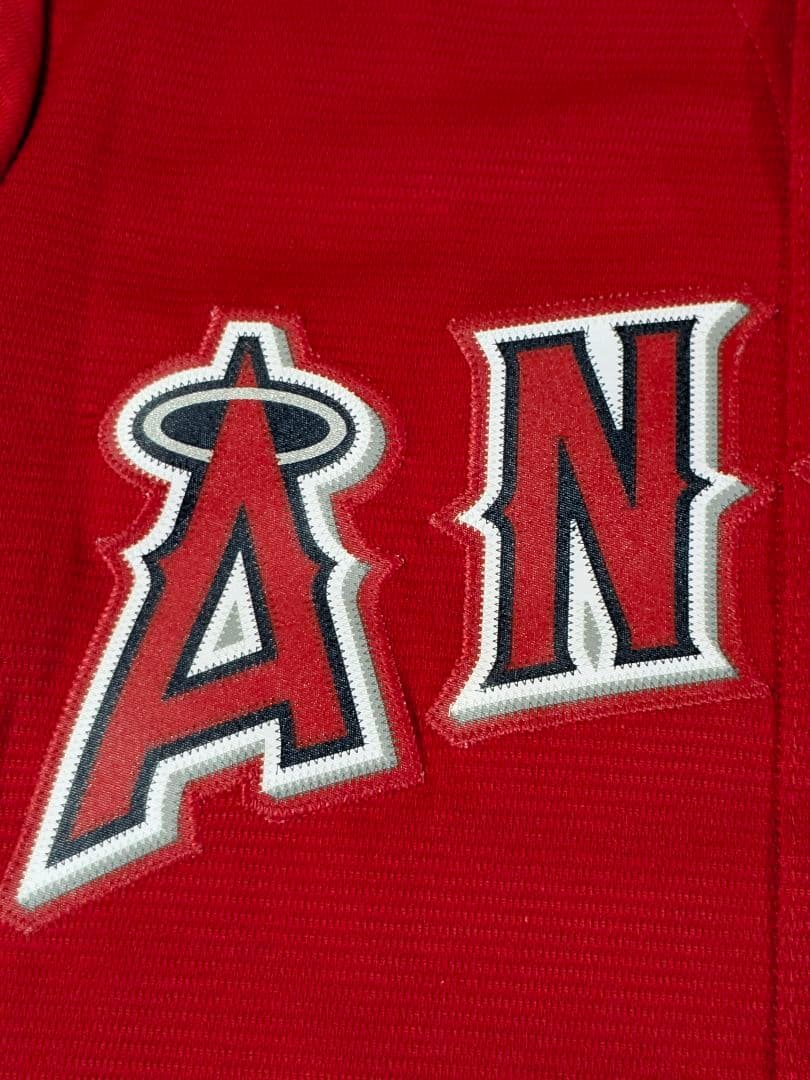 ②USA製 マジェスティック　エンゼルス 大谷翔平 ユニフォーム　Ｍ レッド