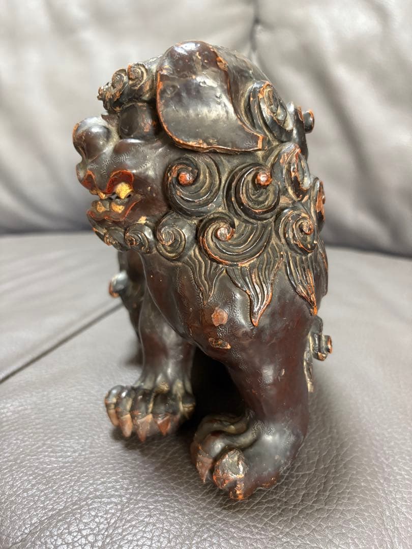 獅子　置物　オス