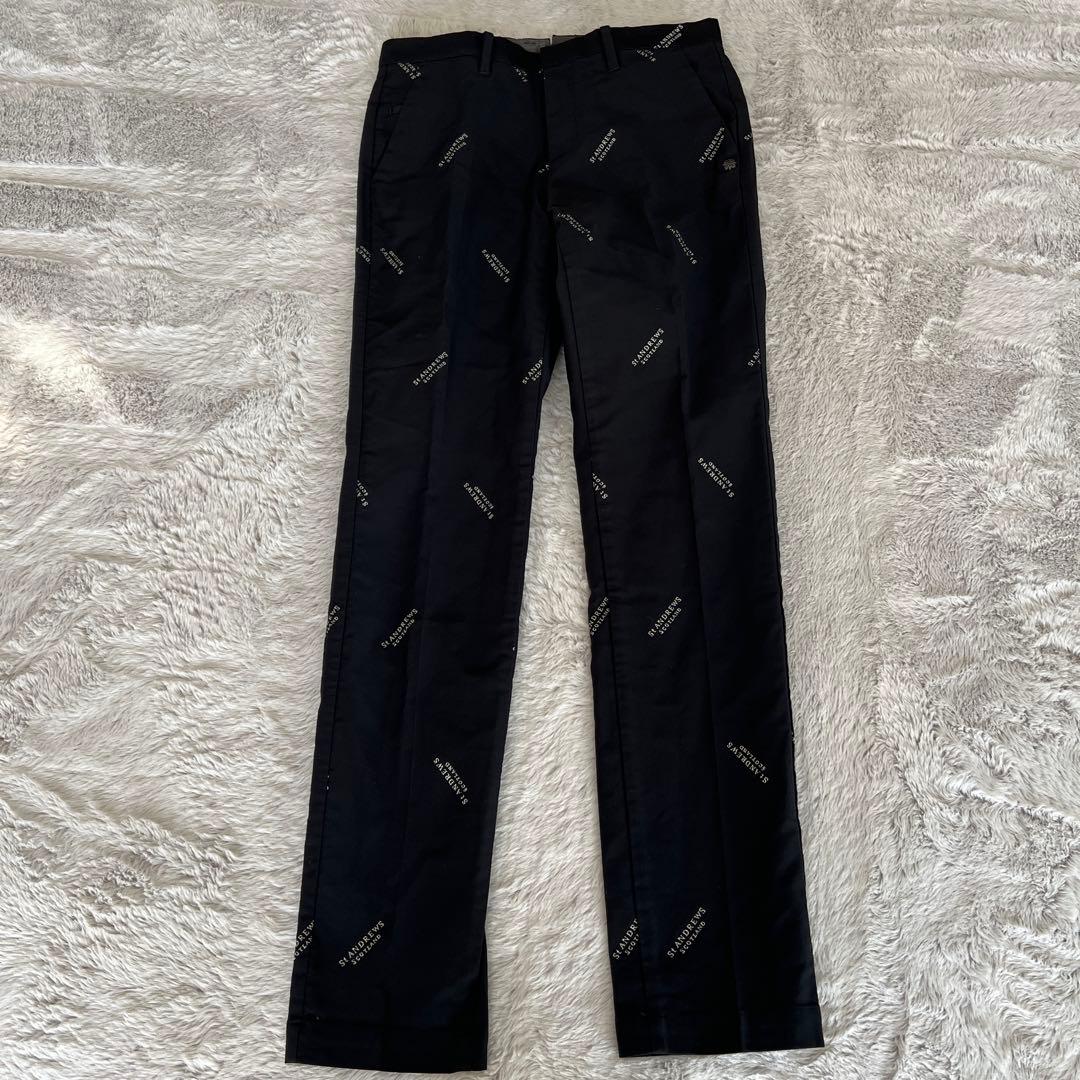St Andrews ロゴプリント スリムフィットパンツ