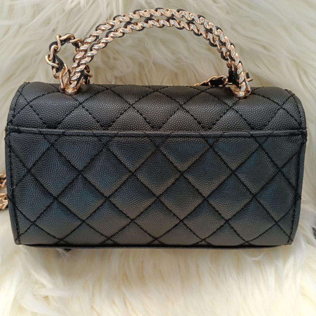 CHANEL〈シャネル〉ノベルティ　ブラックショルダーバッグ　ブラックシャドー