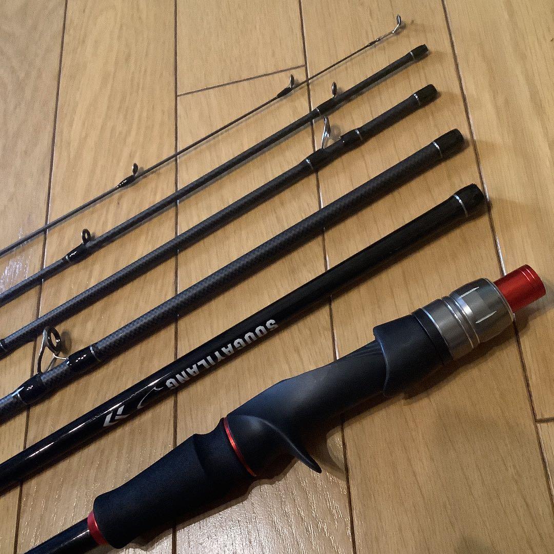 超コンパクト　2.1mベイト&スピニングロッド　モバイルロッド　パックロッド