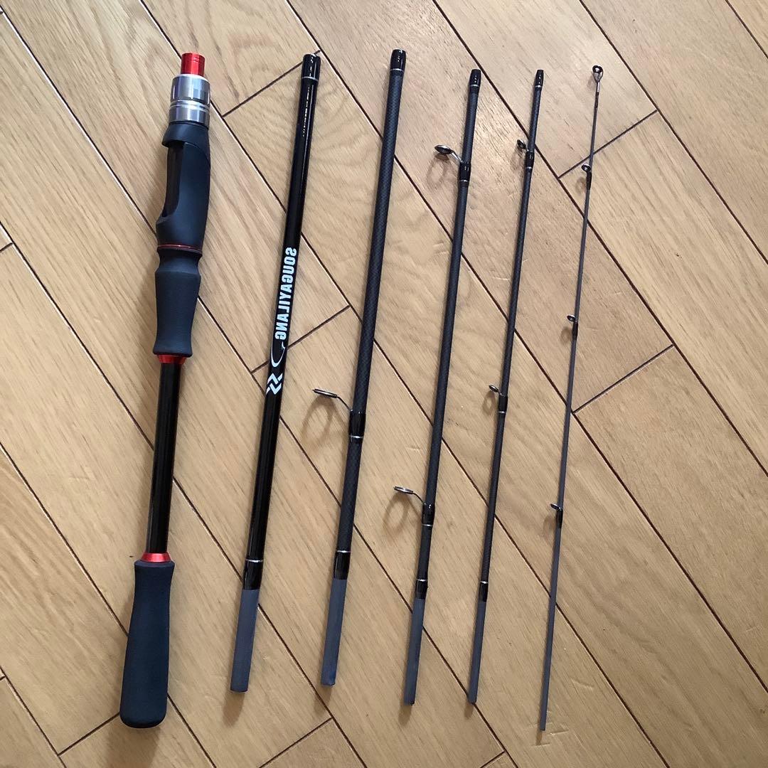 超コンパクト　2.1mベイト&スピニングロッド　モバイルロッド　パックロッド