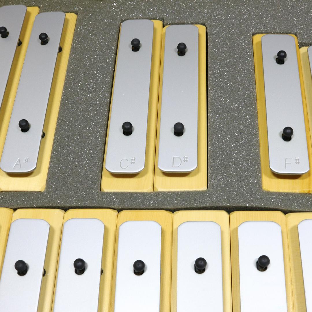 河合楽器 KAWAI 鉄琴 グロッケン 25音 ブロックタイプ 純正ケース付き