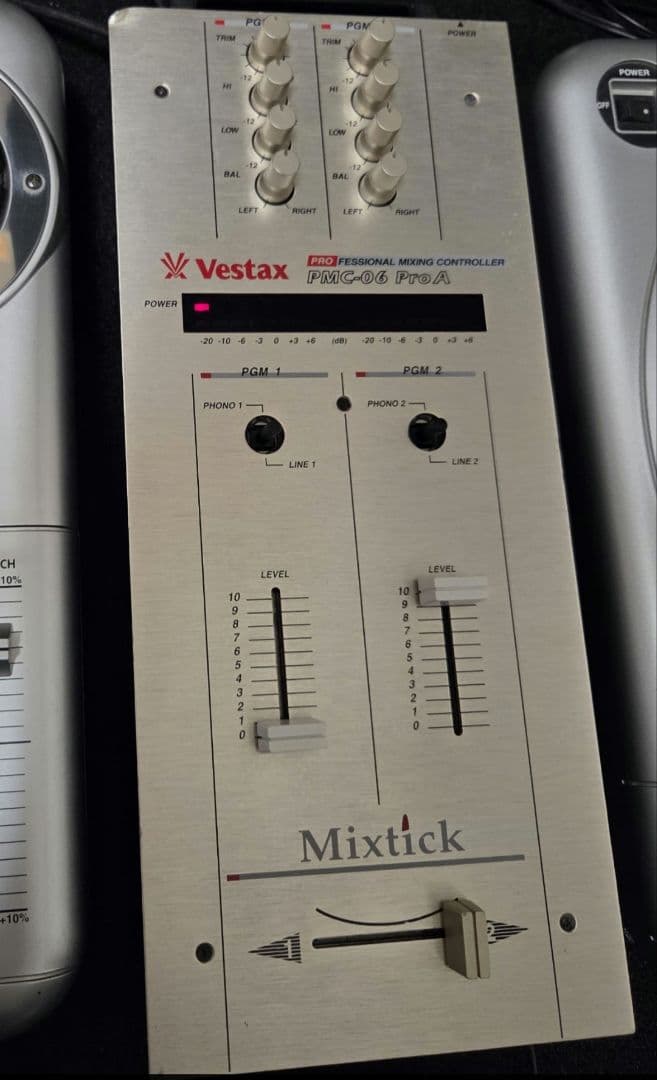 [動作品 簡易メンテ済]Vestaxターンテーブルミキサーセット 針ほぼ未使用