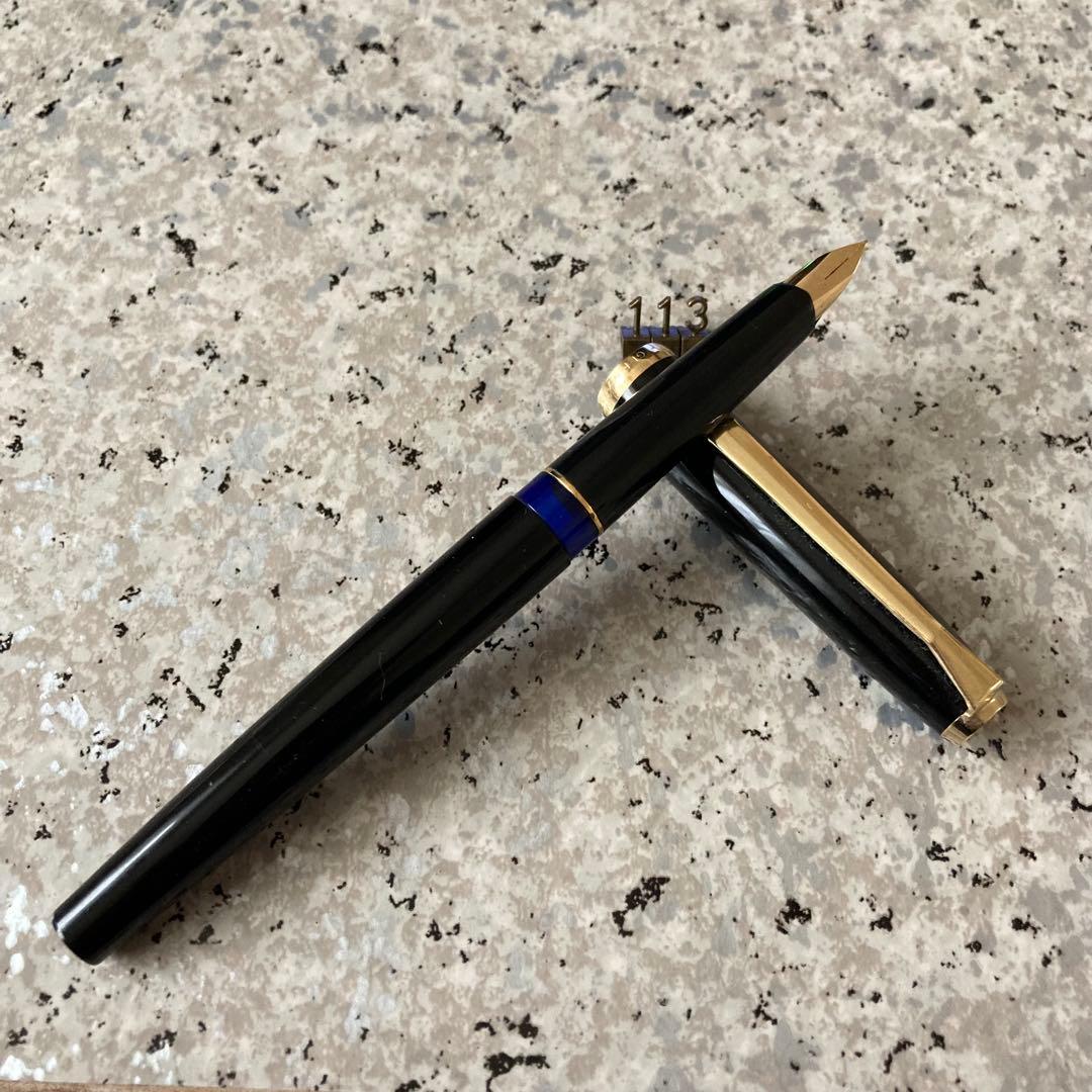 #113 洗浄済み 万年筆 Pelikan Roll Gold 18C 18k