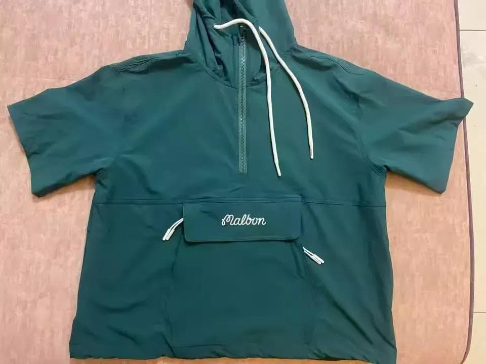Malbon パーカー＆ショートパンツ 上下セット グリーン 刺繍ロゴ入り✨新品