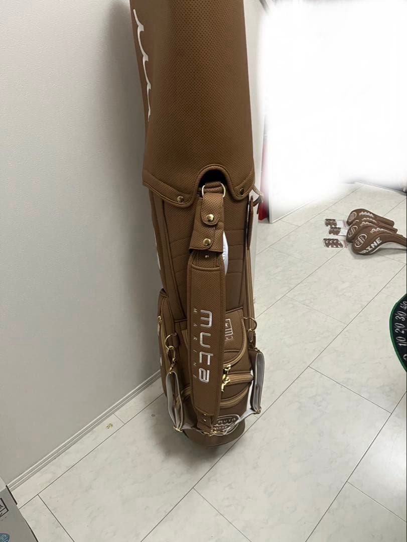muta MARINE キャディバッグ ブラウン 新品未使用　ムータマリン