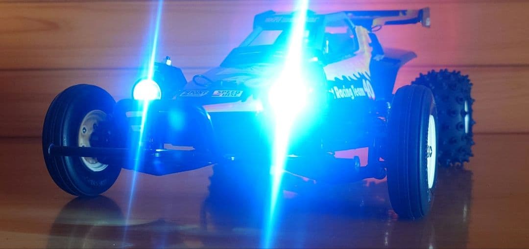 田宮RC LEDライト付ホーネットevo＆プロポバッテリー完成品セット