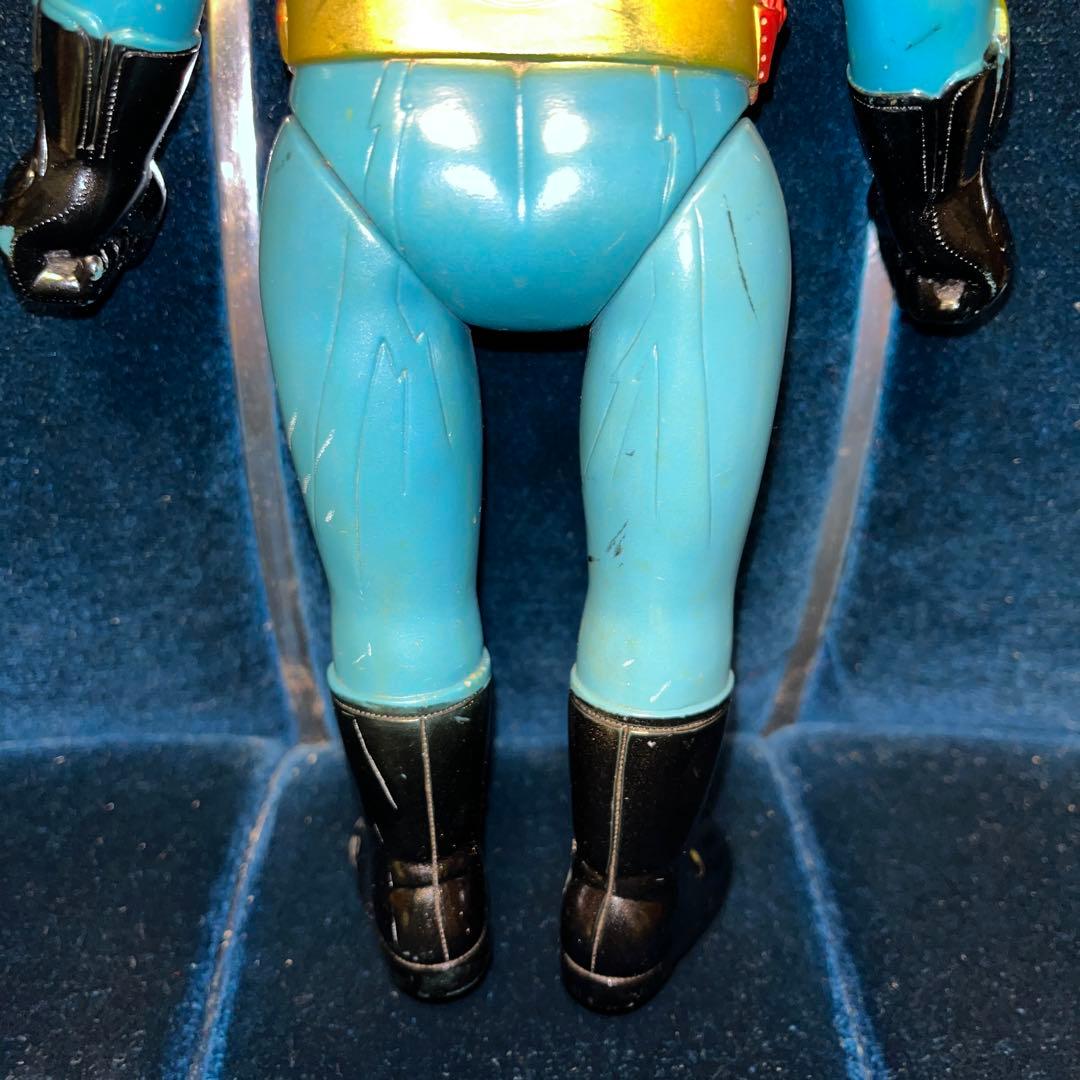 昭和レトロ ポピー イナズマン ソフビ 面無し 石森プロ 当時物 戦隊モノ