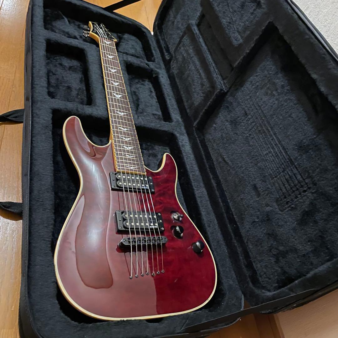 7弦ギター セミハードケース付 Schecter OMEN EXTREME-7