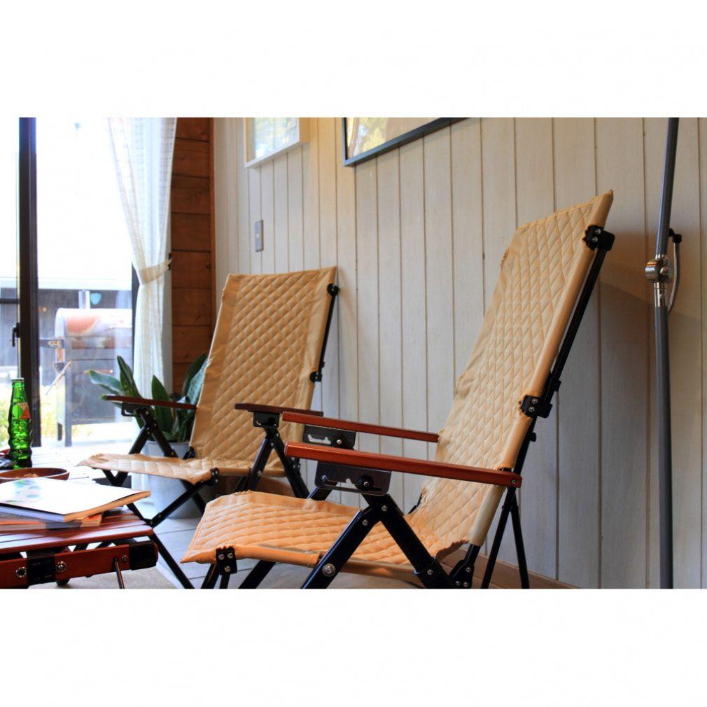 【新品同様】Alpen Outdoors リクライニングウッドチェア ハイバック