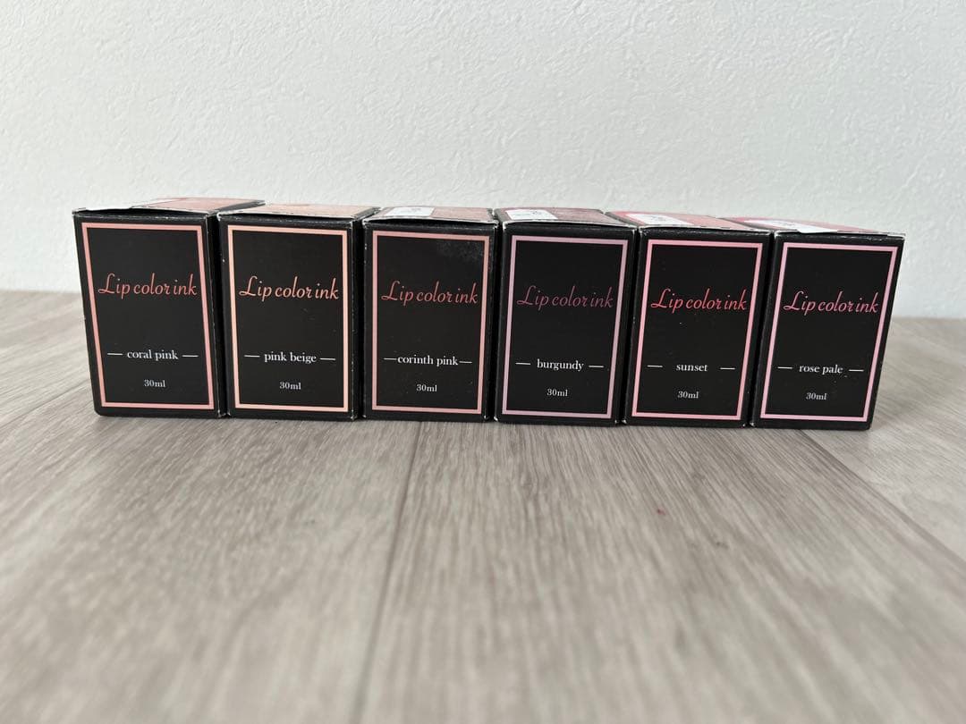 TACCIA 万年筆用インク 水性染料 リップカラーインク 6点