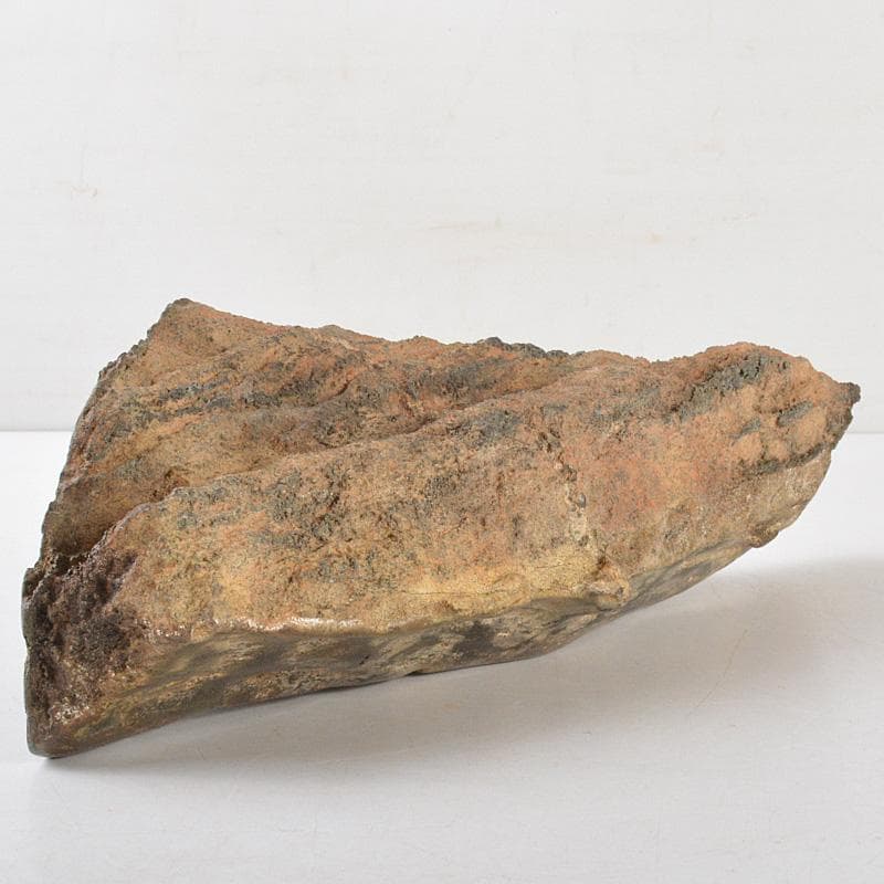 天然石　鑑賞石　置物　重さ約2.71㎏　唐木台付　V　R6595