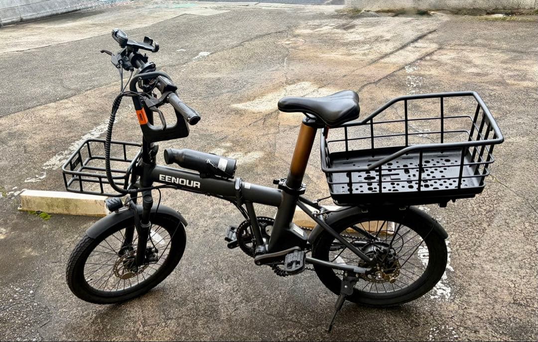 EENOUR 電動アシスト自転車 C4｜追加バッテリー付｜前後カゴ
