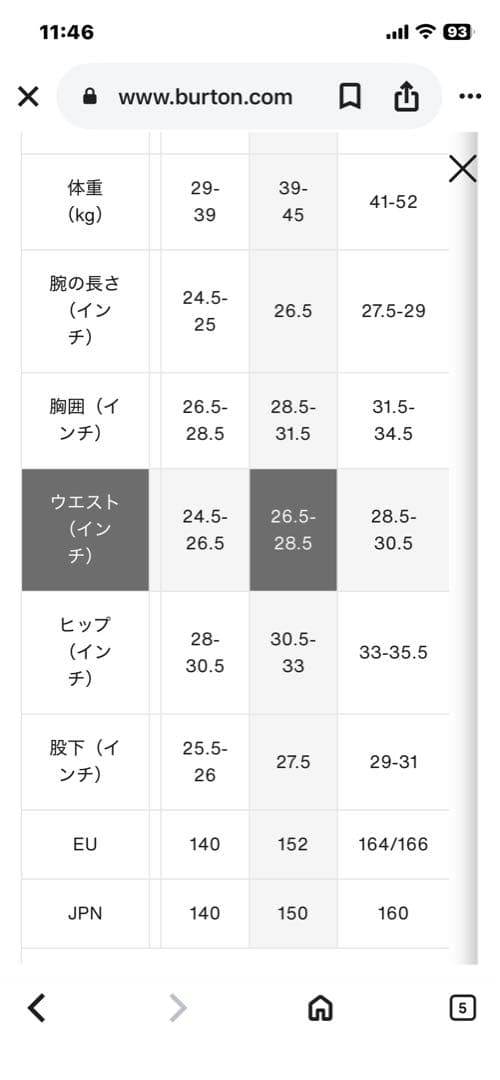 Burtonスキーウェア上下セットキッズ140/150