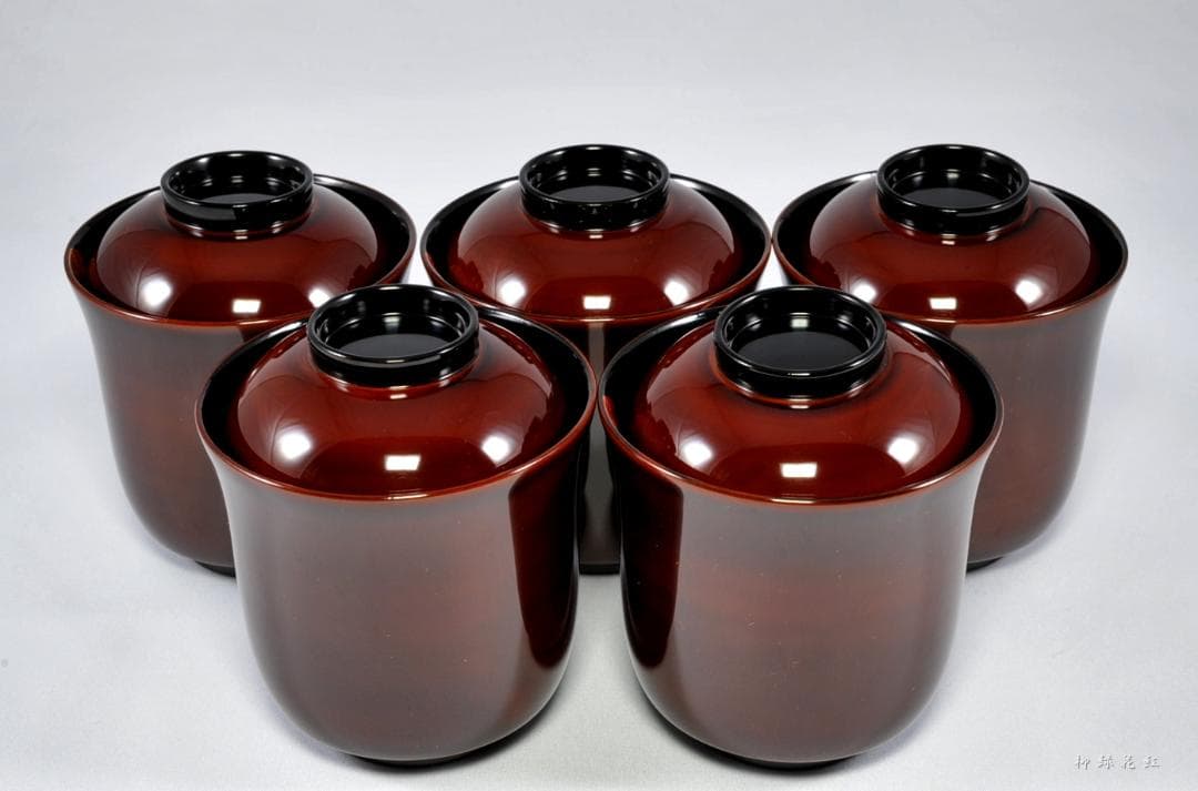 祥明 輪島塗 春秋蒔絵 箸洗 五 共箱 箱瀬淳一 懐石道具