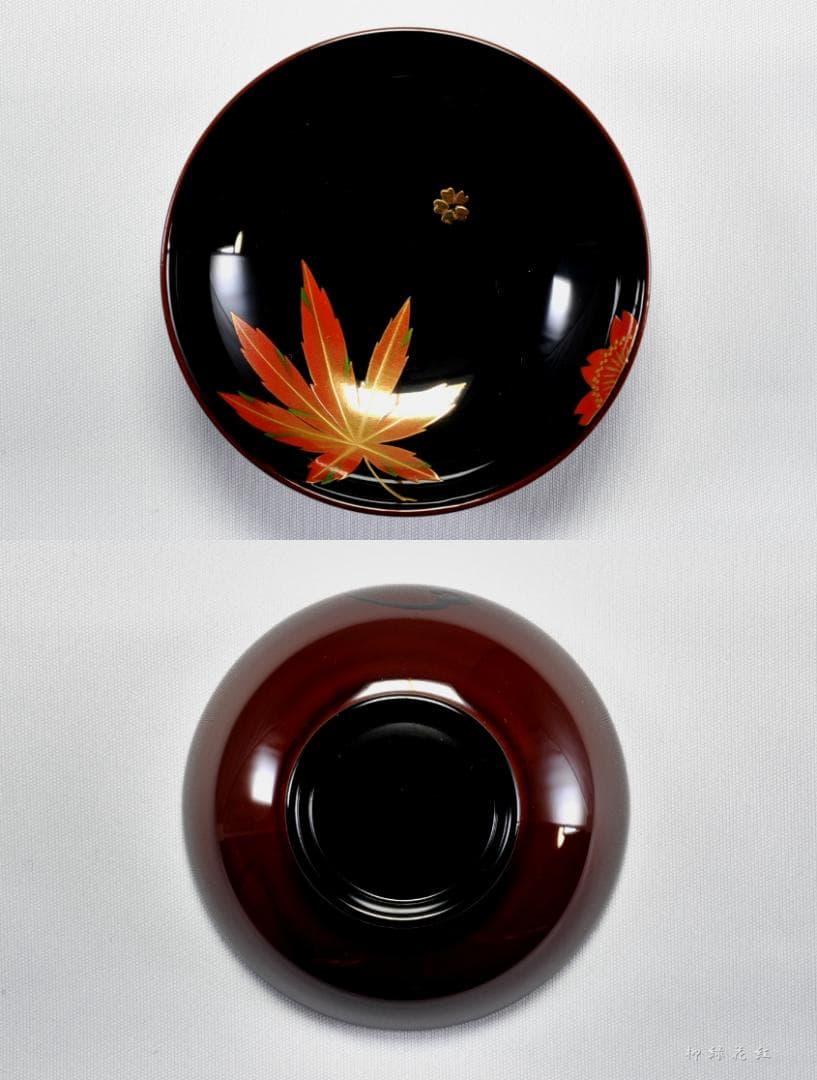 祥明 輪島塗 春秋蒔絵 箸洗 五 共箱 箱瀬淳一 懐石道具