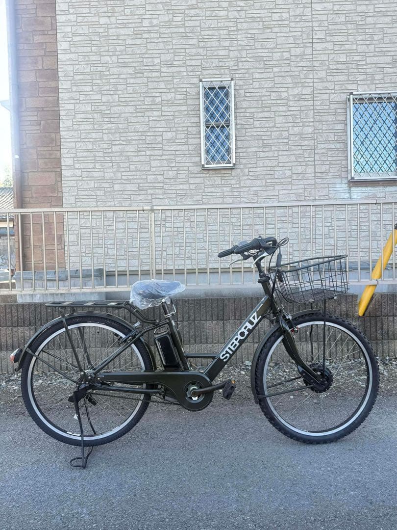 STEPBRUZ 電動アシスト自転車 オリーブグリーン