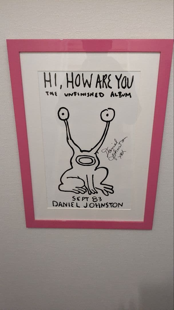 ダニエル・ジョンストン　サイン入りアート