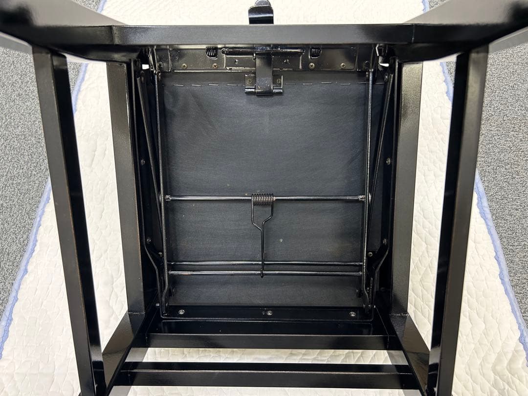 トムソン椅子　高級座面　背もたれ付き高低椅子　ピアノ椅子