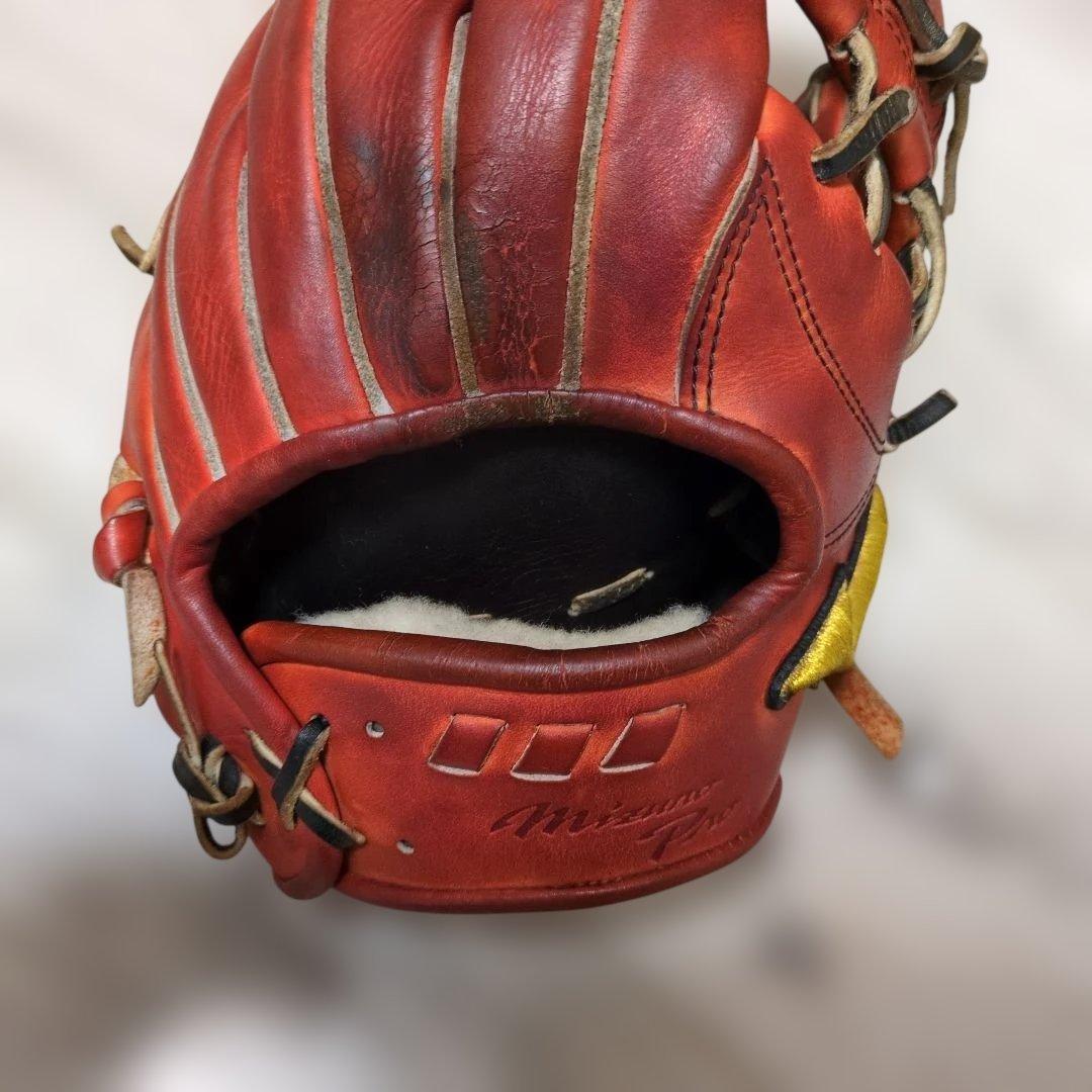 Mizuno Pro 硬式グローブ オレンジ