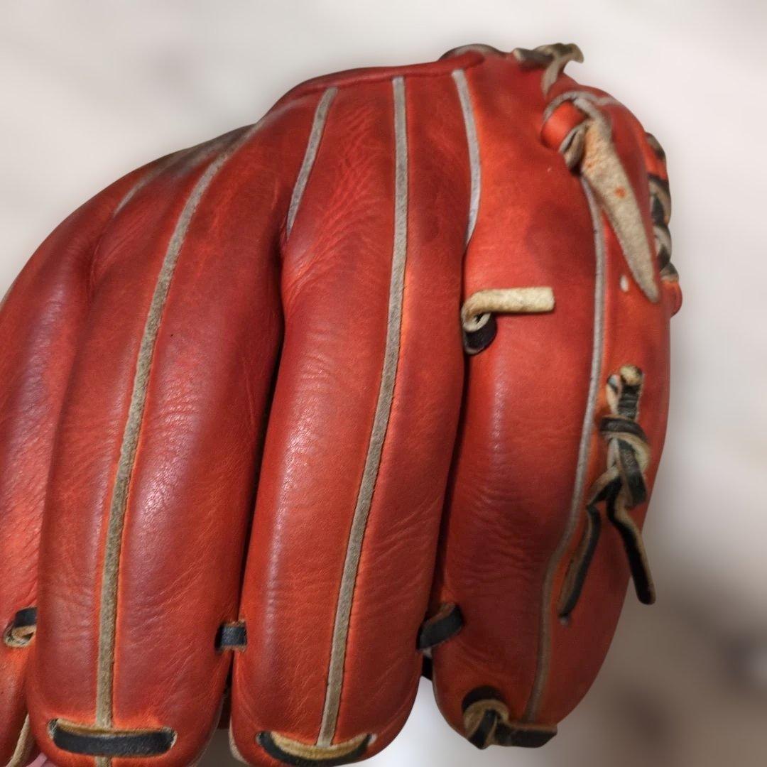 Mizuno Pro 硬式グローブ オレンジ