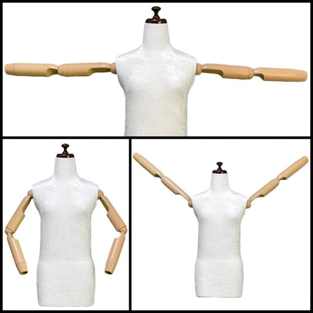 和装トルソー腕付き　着付け練習用ボディ　和装ボディ可動腕　着付けマネキン