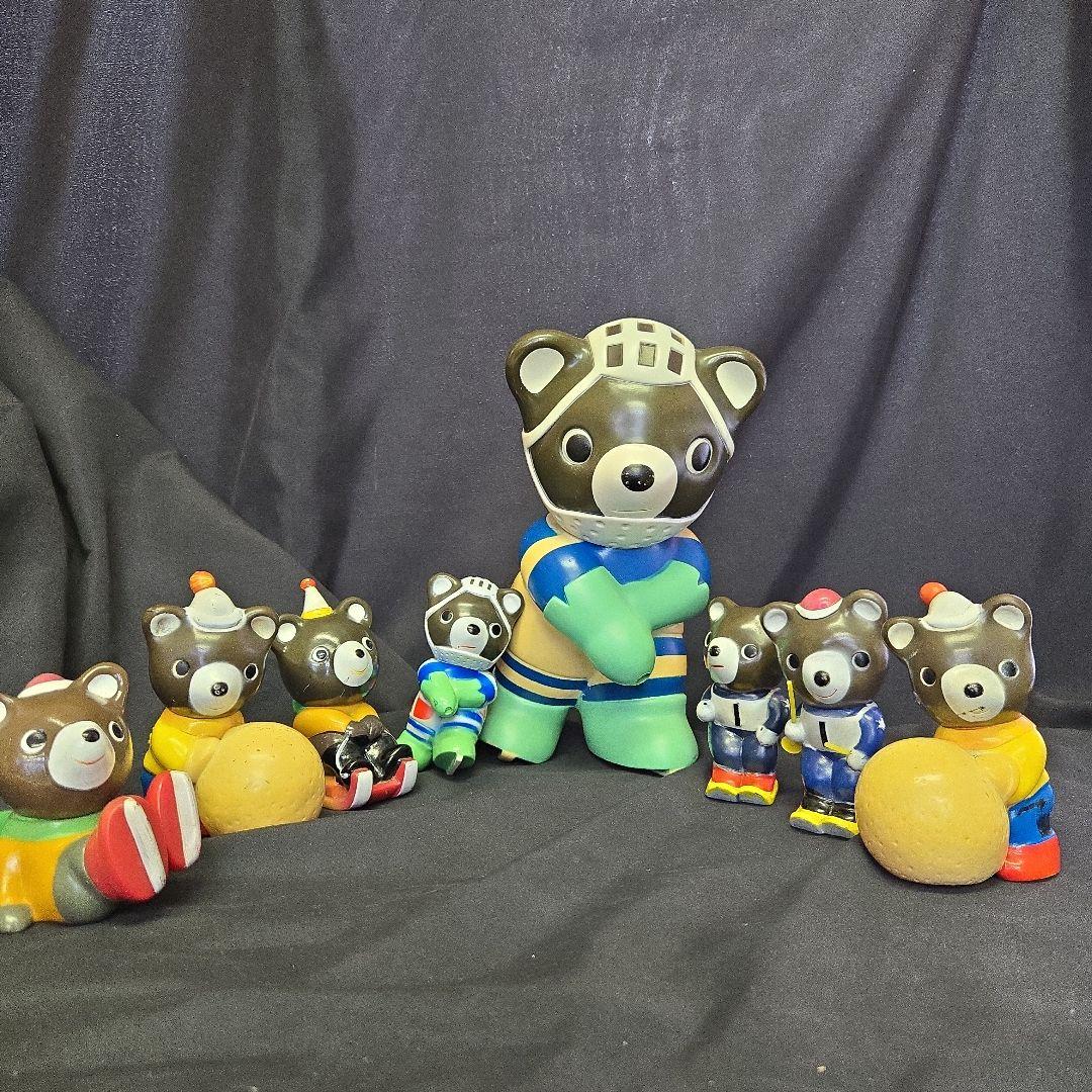 北海道拓殖銀行 貯金箱　たくちゃん　ウィンタースポーツ8体